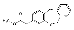 (5,11-Dihydro-10-thia-dibenzo[a,d]cyclohepten-8-yl)-acetic acid methyl ester_67667-15-6