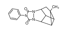 5a-methyl-2-phenyl-hexahydro-6,7-cyclo-cyclopropa[3',4']cyclopenta[1',2':3,4]pyrazolo[1,2-a][1,2,4]triazole-1,3-dione_67673-51-2