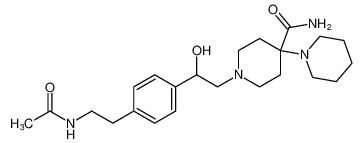 1'-(2-(4-(2-acetamidoethyl)phenyl)-2-hydroxyethyl)-[1,4'-bipiperidine]-4'-carboxamide_67686-12-8