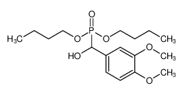 Phosphonic acid, [(3,4-dimethoxyphenyl)hydroxymethyl]-, dibutyl ester_67691-84-3