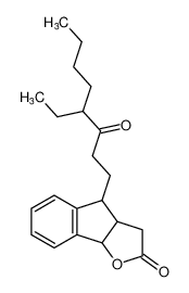 4-(4-ethyl-3-oxooctyl)-3,3a,4,8b-tetrahydro-2H-indeno[1,2-b]furan-2-one_67699-37-0