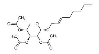 (2'-E)-octa-2',7'-dien-1'-yl 2,3,4-tri-O-acetyl-α-L-arabinopyranoside_677027-92-8
