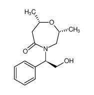 (2R,7S)-4-((R)-2-hydroxy-1-phenylethyl)-2,7-dimethyl-1,4-oxazepan-5-one_677028-16-9
