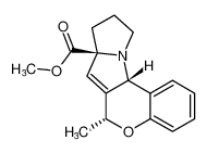 rel-methyl (6R,7aS,11aS)-6-methyl-9,10-dihydro-6H,8H-chromeno[3,4-b]pyrrolizine-7a(11aH)-carboxylate_677030-16-9
