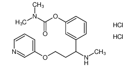 3-(1-(methylamino)-3-(pyridin-3-yloxy)propyl)phenyl dimethylcarbamate dihydrochloride_677034-08-1