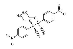Butanedinitrile, 2,3-bis(ethylthio)-2,3-bis(4-nitrophenyl)-, (R*,R*)-_67705-31-1