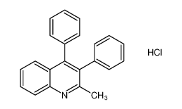 Quinoline, 2-methyl-3,4-diphenyl-, hydrochloride_67708-58-1
