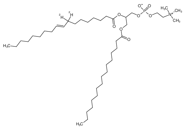 2-((octadec-9-enoyl-8,8-d2)oxy)-3-(palmitoyloxy)propyl (2-(trimethylammonio)ethyl) phosphate_67715-84-8