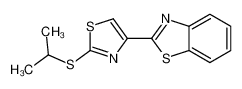 2-(2-propan-2-ylsulfanyl-1,3-thiazol-4-yl)-1,3-benzothiazole_67723-95-9