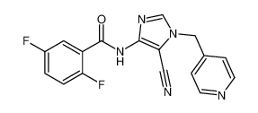 N-(5-cyano-1-(pyridin-4-ylmethyl)-1H-imidazol-4-yl)-2,5-difluorobenzamide_677274-75-8