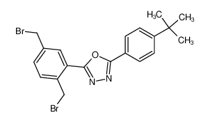 2-(4'-t-butylphenyl)-5-(2',5'-dibromomethylphenyl)-1,3,4-oxadiazole_677277-94-0