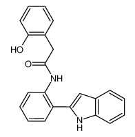 2-(2-Hydroxy-phenyl)-N-[2-(1H-indol-2-yl)-phenyl]-acetamide_677297-16-4