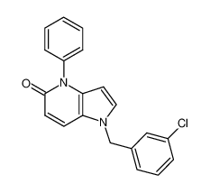 1 -(3 -chlorobenzyl)-4-phenyl-1,4-dihydro-5H-pyrrolo[3 ,2-b]pyridin-5-one_677303-12-7