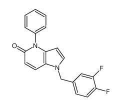 1 -(3,4-difluorobenzyl)-4-phenyl-1,4-dihydro-5H-pyrrolo [3,2-b]pyridin-5-one_677303-35-4