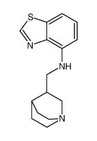 1-Azabicyclo[2.2.2]octane-3-methanamine, N-4-benzothiazolyl-_677307-55-0