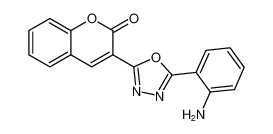 2H-1-Benzopyran-2-one, 3-[5-(2-aminophenyl)-1,3,4-oxadiazol-2-yl]-_677310-71-3