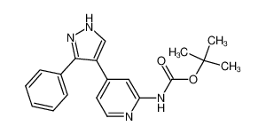 4-(2-t-butoxycarbonylaminopyridin-4-yl)-3-phenyl-1H-pyrazole_677320-01-3