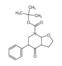 hexahydro-4-oxo-5-phenylfuro[2,3-b]pyridine-7-carboxylic acid tert-butyl ester_677325-04-1