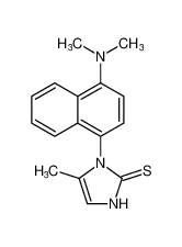 1-(4-(dimethylamino)naphthalen-1-yl)-5-methyl-1,3-dihydro-2H-imidazole-2-thione_677326-00-0
