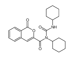 1,3-Dicyclohexyl-1-(1-oxo-1H-isochromene-3-carbonyl)-urea_67733-48-6
