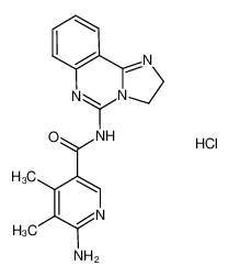 6-amino-N-(2,3-dihydroimidazo[1,2-c]quinazolin-5-yl)-4,5-dimethylnicotinamide hydrochloride_677339-25-2