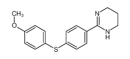 2-[4-(4-methoxyphenyl)sulfanylphenyl]-1,4,5,6-tetrahydropyrimidine_677343-17-8