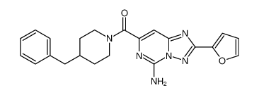 (5-amino-2-(furan-2-yl)-[1,2,4]triazolo[1,5-c]pyrimidin-7-yl)(4-benzylpiperidin-1-yl)methanone_677349-38-1