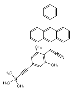 [9-(10-phenylanthryl)](2,6-dimethyl-4-trimethylsilylethynylphenyl)diazomethane_677351-13-2