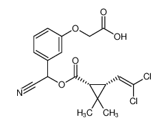 rel-2-(3-(cyano(((1R,3R)-3-(2,2-dichlorovinyl)-2,2-dimethylcyclopropane-1-carbonyl)oxy)methyl)phenoxy)acetic acid_677353-29-6