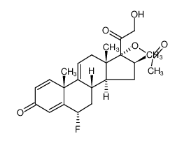 6α-fluoro-16β-methyl-17α,21-dihydroxypregna-1,4,9(11)-triene-3,20-dione 17-acetate_67738-94-7