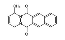 1-methyl-1,4-dihydrobenzo(g)pyridazino(1,2-b)phthalazine-6,13-dione_67749-18-2