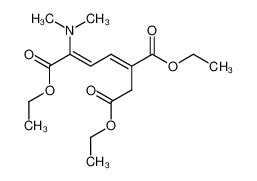 (2E,4E)-2-Dimethylamino-5-ethoxycarbonyl-hepta-2,4-dienedioic acid diethyl ester_67750-80-5