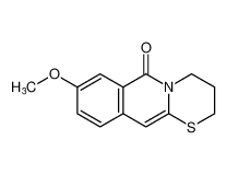 2H,6H-[1,3]Thiazino[3,2-b]isoquinolin-6-one, 3,4-dihydro-8-methoxy-_67755-19-5