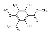 5-Acetyl-2,6-dihydroxy-4-methoxy-3-methyl-benzoesaeure-methylester_67760-66-1