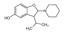 3-Isopropyl-2-piperidin-1-yl-2,3-dihydro-benzofuran-5-ol_6777-10-2