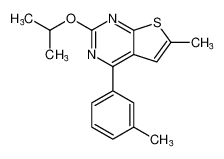 2-isopropoxy-6-methyl-4-(m-tolyl)thieno[2,3-d]pyrimidine_677716-07-3