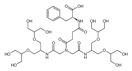 (4-(bis(2-((1,3-bis((1,3-dihydroxypropan-2-yl)oxy)propan-2-yl)amino)-2-oxoethyl)amino)-4-oxobutanoyl)-L-phenylalanine_677718-60-4