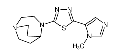 4-[5-(1-methyl-5-imidazolyl)-1,3,4-thiadiazol-2-yl]-1,4-diazabicyclo[3.2.2]nonane_677724-23-1