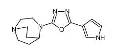 4-[5-(3-pyrrolyl)-1,3,4-oxadiazol-2-yl]-1,4-diazabicyclo[3.2.2]nonane_677724-56-0