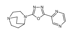 4-[5-(pyrazinyl)-1,3,4-oxadiazol-2-yl]-1,4-diazabicyclo[3.2.2]nonane_677724-62-8