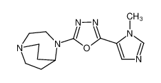 4-[5-(1-methyl-5-imidazolyl)-1,3,4-oxadiazol-2-yl]-1,4-diazabicyclo[3.2.2]nonane_677724-75-3