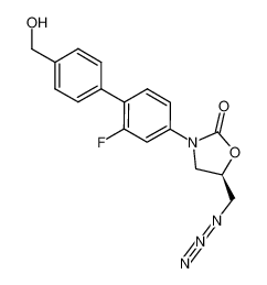 (R)-5-(azidomethyl)-3-(2-fluoro-4'-(hydroxymethyl)-[1,1'-biphenyl]-4-yl)oxazolidin-2-one_677727-01-4