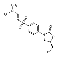 (R)-N'-((4-(5-(hydroxymethyl)-2-oxooxazolidin-3-yl)phenyl)sulfonyl)-N,N-dimethylformimidamide_677727-42-3