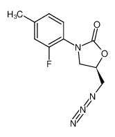 (R)-5-(azidomethyl)-3-(2-fluoro-4-methylphenyl)oxazolidin-2-one_677728-32-4