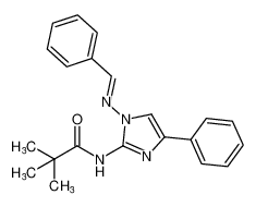 (E)-N-(1-(benzylideneamino)-4-phenyl-1H-imidazol-2-yl)pivalamide_677737-62-1