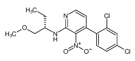 (S)-4-(2,4-dichlorophenyl)-N-(1-methoxybutan-2-yl)-3-nitropyridin-2-amine_677742-29-9