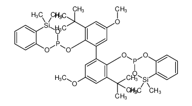 2,2'-((3,3'-di-tert-butyl-5,5'-dimethoxy-[1,1'-biphenyl]-2,2'-diyl)bis(oxy))bis(4,4-dimethyl-4H-benzo[e][1,3,2,4]dioxaphosphasiline)_677751-02-9