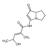(E)-4-hydroxy-2-methyl-N-(1-oxo-5,6,7,7a-tetrahydro-1H-pyrrolizin-3-yl)pent-2-enamide_677756-94-4