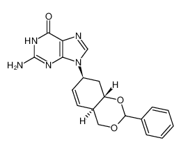 2-amino-9-((4aR,7S,8aS)-2-phenyl-4a,7,8,8a-tetrahydro-4H-benzo[d][1,3]dioxin-7-yl)-1,9-dihydro-6H-purin-6-one_677757-96-9
