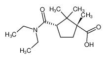 (1S)-2,2,3t-trimethyl-1r-diethylcarbamoyl-cyclopentane-3c-carboxylic acid_67776-61-8